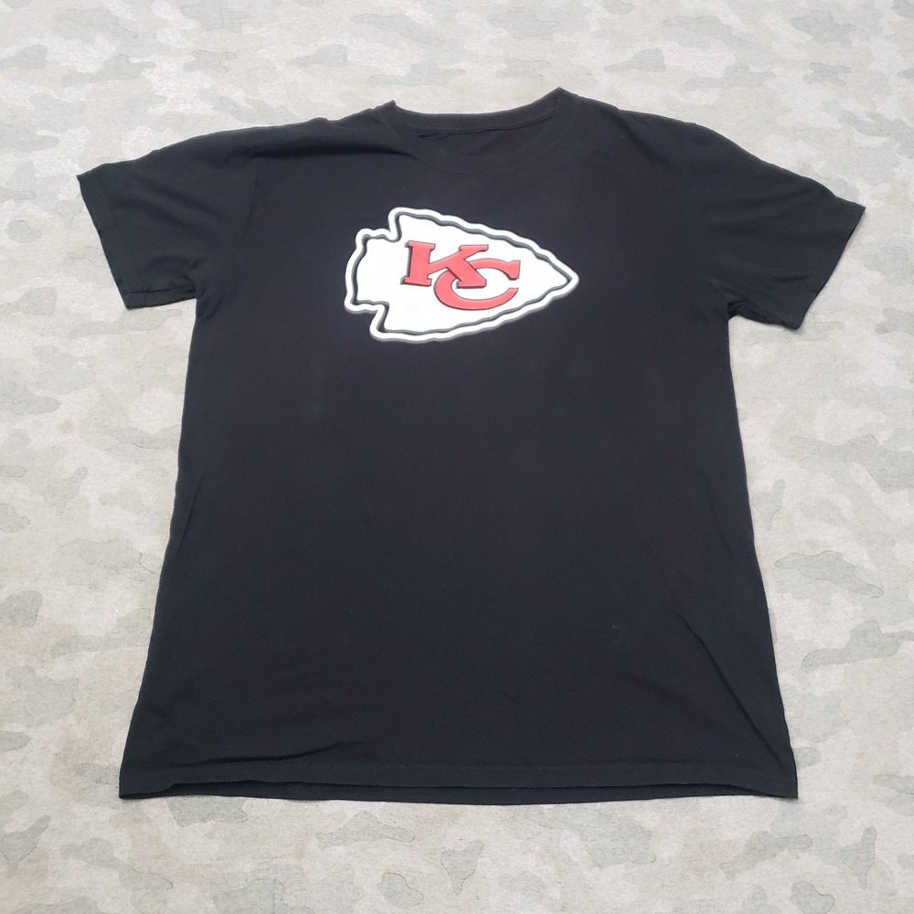 Fanatics Kansas City Chiefs Shirt Mens Large Black NFL Football Tee Short Sleeve